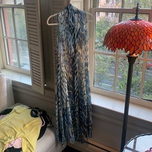 Vintage butterfly print midi dress